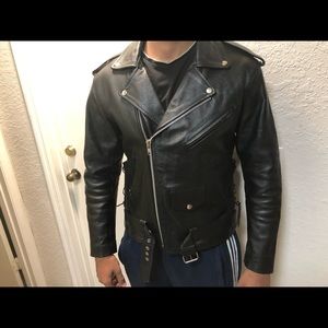 Hand made buffalo leather jacket.